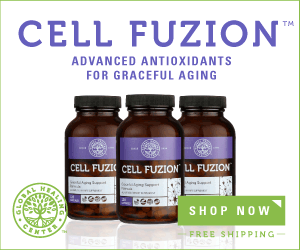 Cell Fuzion Advanced Antioxidants for Graceful Aging banner ad